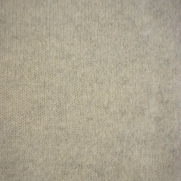 Columbia Shetland Wool V Neck Sweater Cream Knit Outdoor Cabincore Style Large - Picture 9 of 9